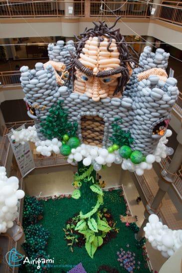 Custom sculpture of Jack and the Beanstalk