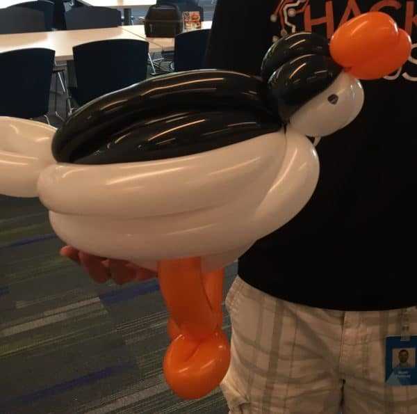 custom requested puffin balloon